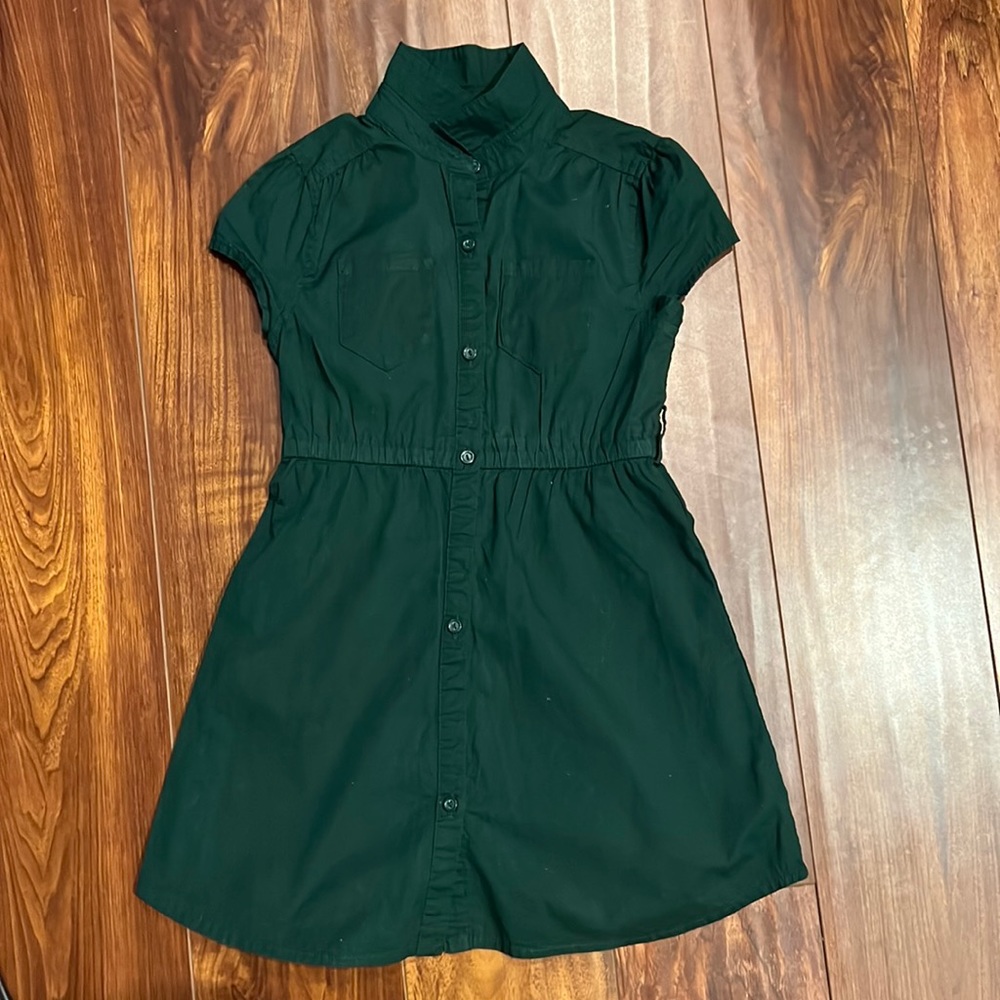 Old Navy Green Button Down Dress size 5